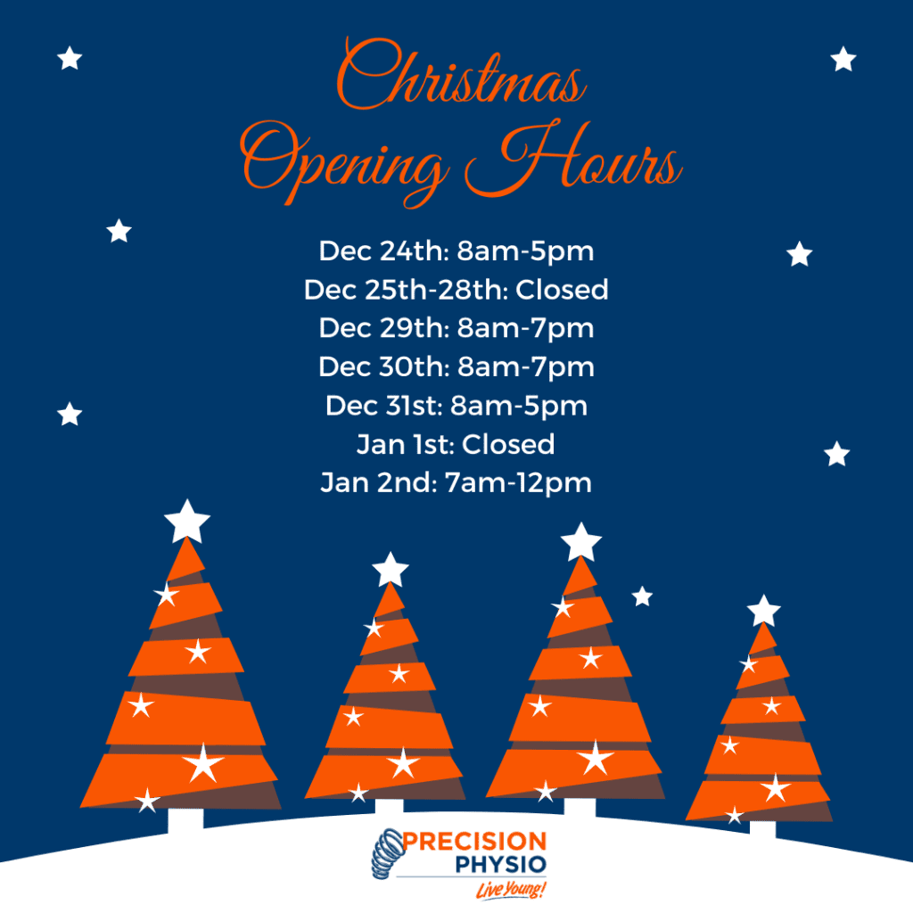 Precision Physio Concord Christmas and New Year Opening Hours